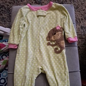 Infant Girl Fleece Pajamas 6months